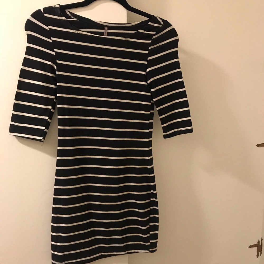 Striped mini dress